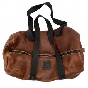 Tucson Leather Co Brown Leather Duffle Bag | OS, USA-made